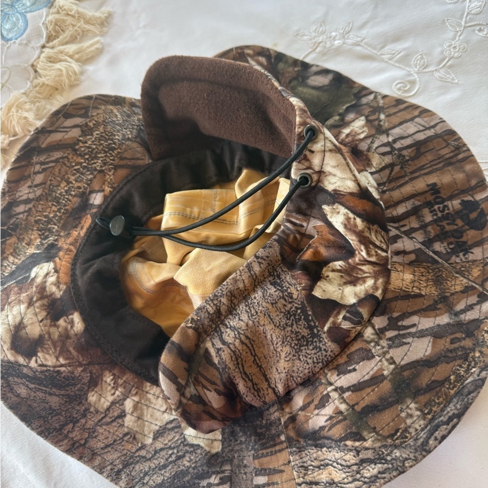 Mossy Oak GAMEHIDE hunting cap excellent condition drawstring for perfect fit - Picture 8 of 9